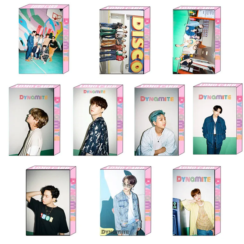 KPOP 30 шт./компл. динамит Bangtan Boys LOMO карты фотокарты JIMIN JIN SUGA J-HOPE | Тематическая