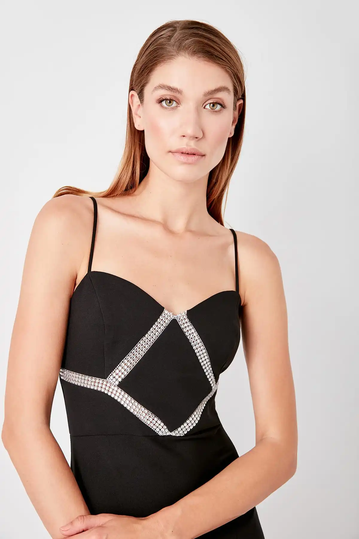 Trendyol аксессуар подробное вечернее платье TPRSS19AE0083 | Свадьбы и торжества