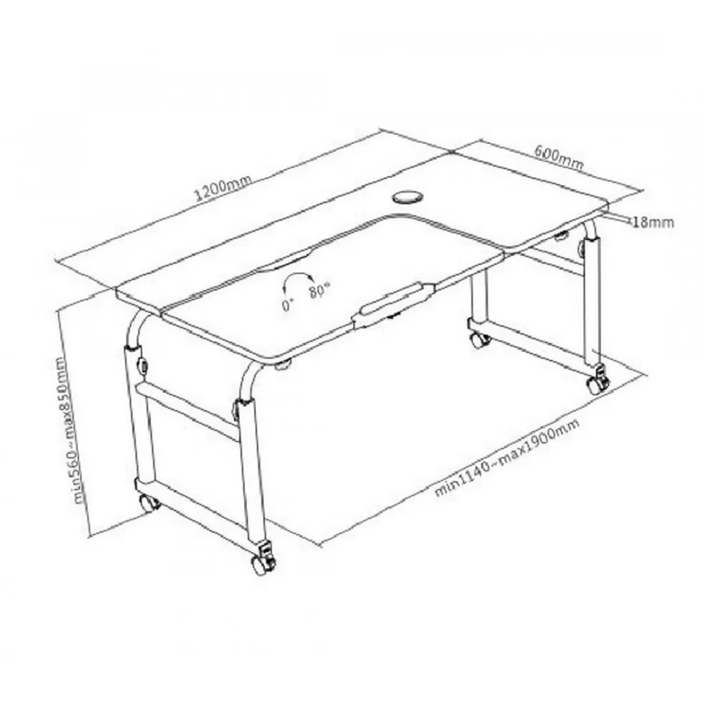 Регулируемый стол OVERBED DESK | Мебель