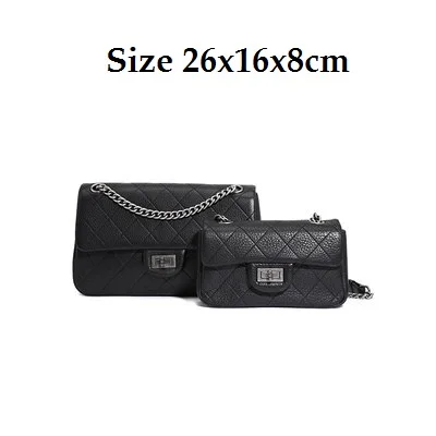 Классическая женская модная Лоскутная сумка из натуральной кожи с бриллиантовой