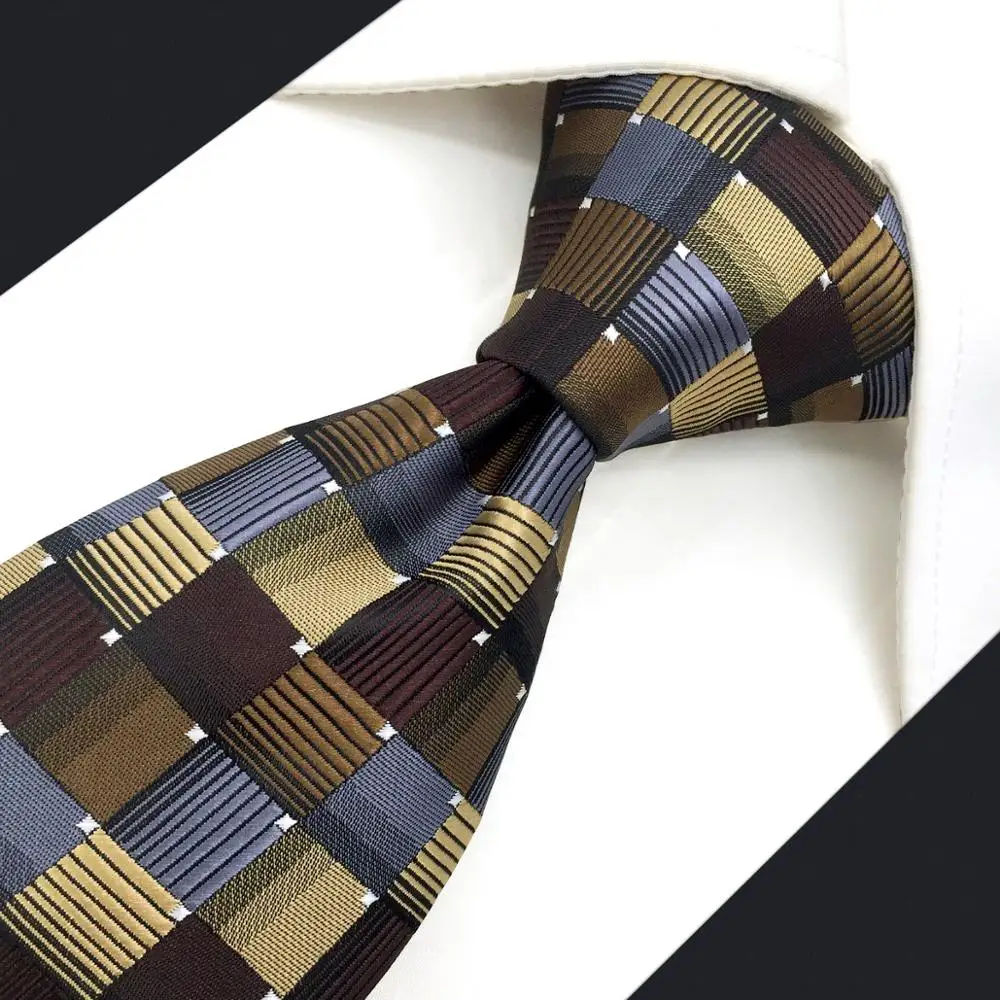 G03 многоцветный Checkes мужские набор галстуков модное Шелковое Розовое нарядное