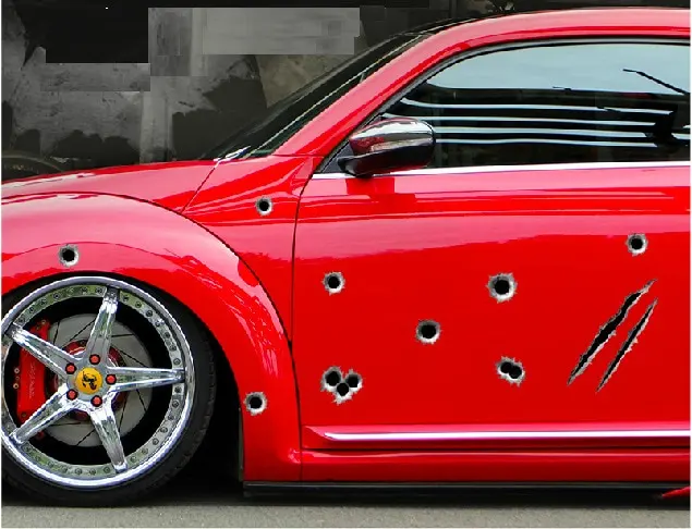 

Car Stickers 3D lead Hole sticker 436468582