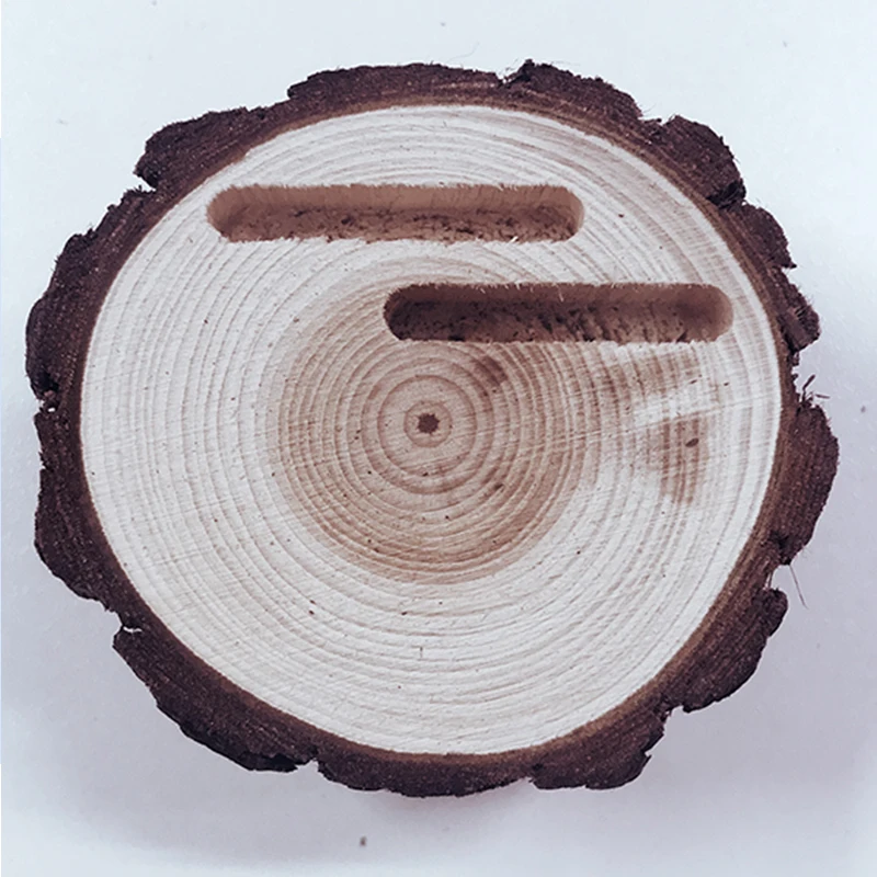 Rustic Ring Bearer Pillow Wedding Wood Slice Box Decoration Decor Alternative | Дом и сад