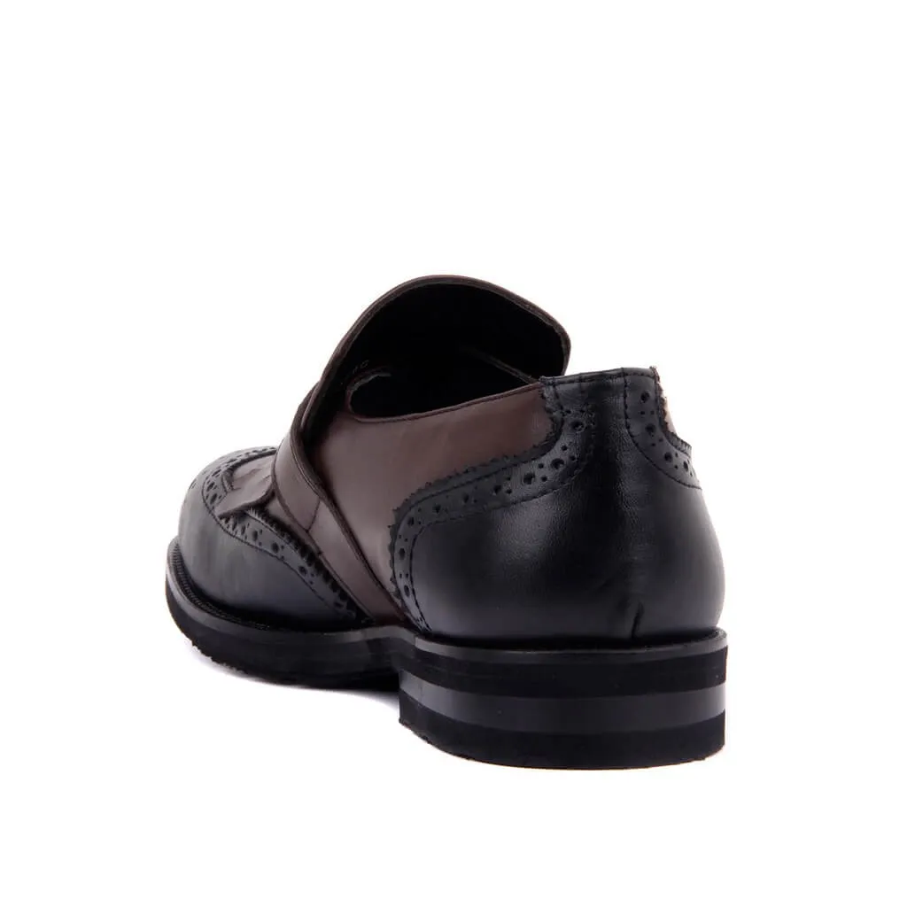 Мужская повседневная обувь из черной и коричневой кожи Sail-Lakers | Обувь