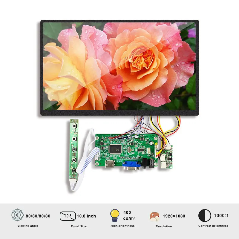 

Оригинальные BOE TV108FHM-AD0 10,8 Inch ЖК Экран панели сенсорный экран для контроля уровня сахара в крови с доска EDP 40 контактный разъем SRGB