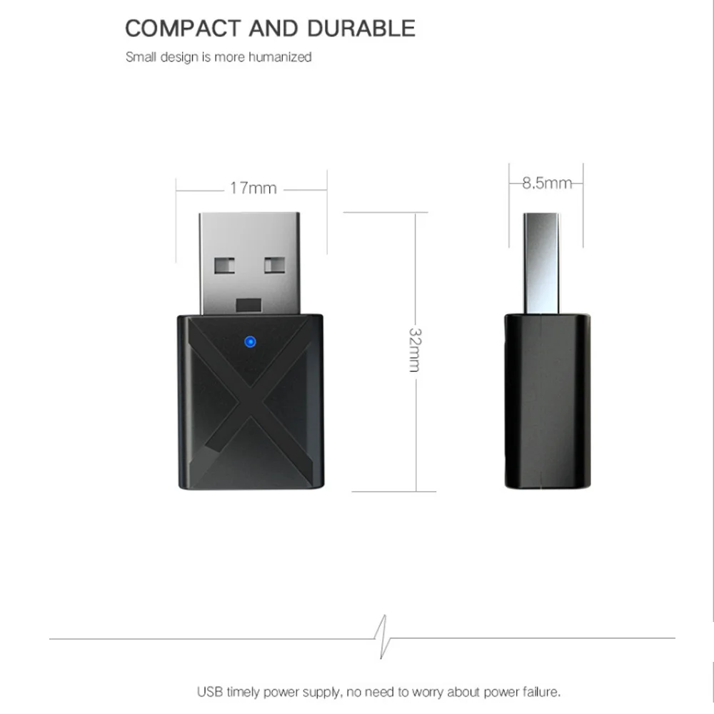 AUX USB Bluetooth 5 0 адаптер приемник передатчик беспроводной аудио для ТВ ПК динамик