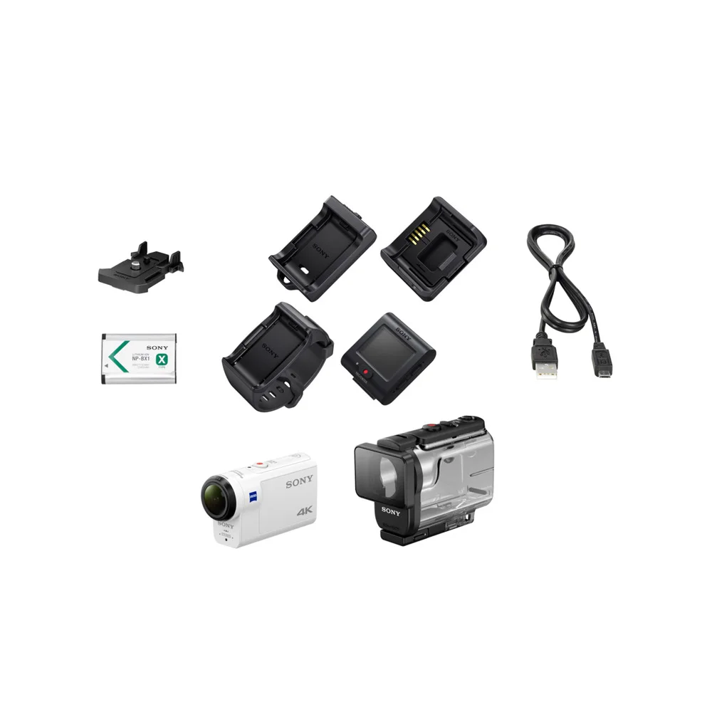 Экшн камера Sony FDR X3000 со съёмкой 4K в комплекте с аквабоксом и ПДУ|Экшн-камеры| |