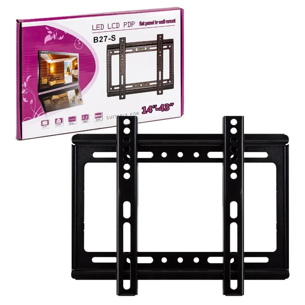 Wall Mount bracket tvb-b27s Diagonal TV 14 &quot-43&quot load up to 18 kg VESA 75*75mm 100*100mm 200*200mm |