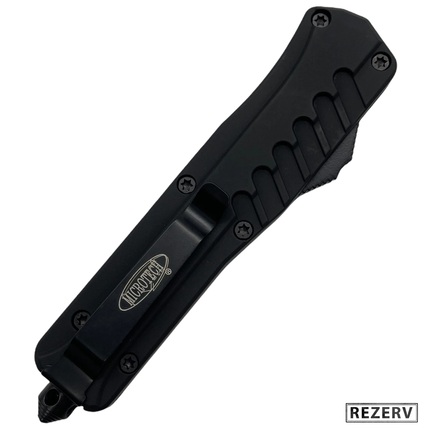 Нож кнопочный фронтальный Micro mod. 4 (Single front) автоматический складной сталь 420 рук.