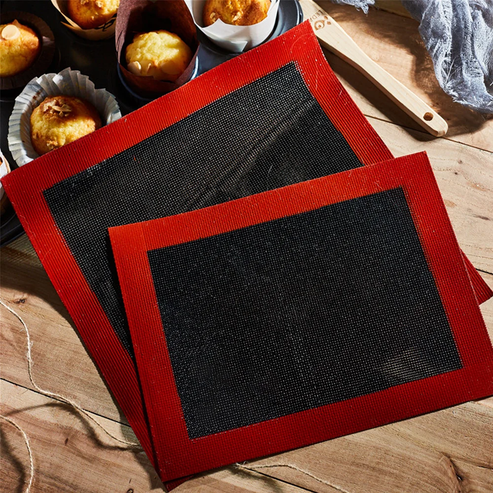 Антипригарный перфорированный силиконовый коврик для выпечки подстилка духовки