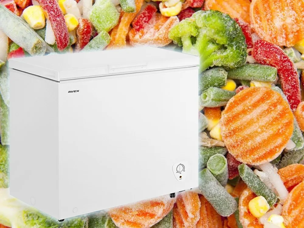 Морозильный ларь AVEX CF-320, обьем 295л, класс А+, 1 корзина, замок, 18кг/сут, сохранение холода 34ч, зимняя защита, индикация повышения температуры
