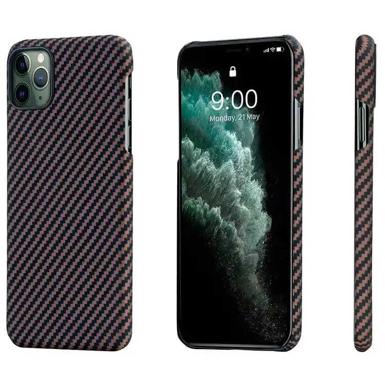 Чехол Pitaka MagEz для iPhone 11 Pro Max Чёрно коричневый|Бамперы| |