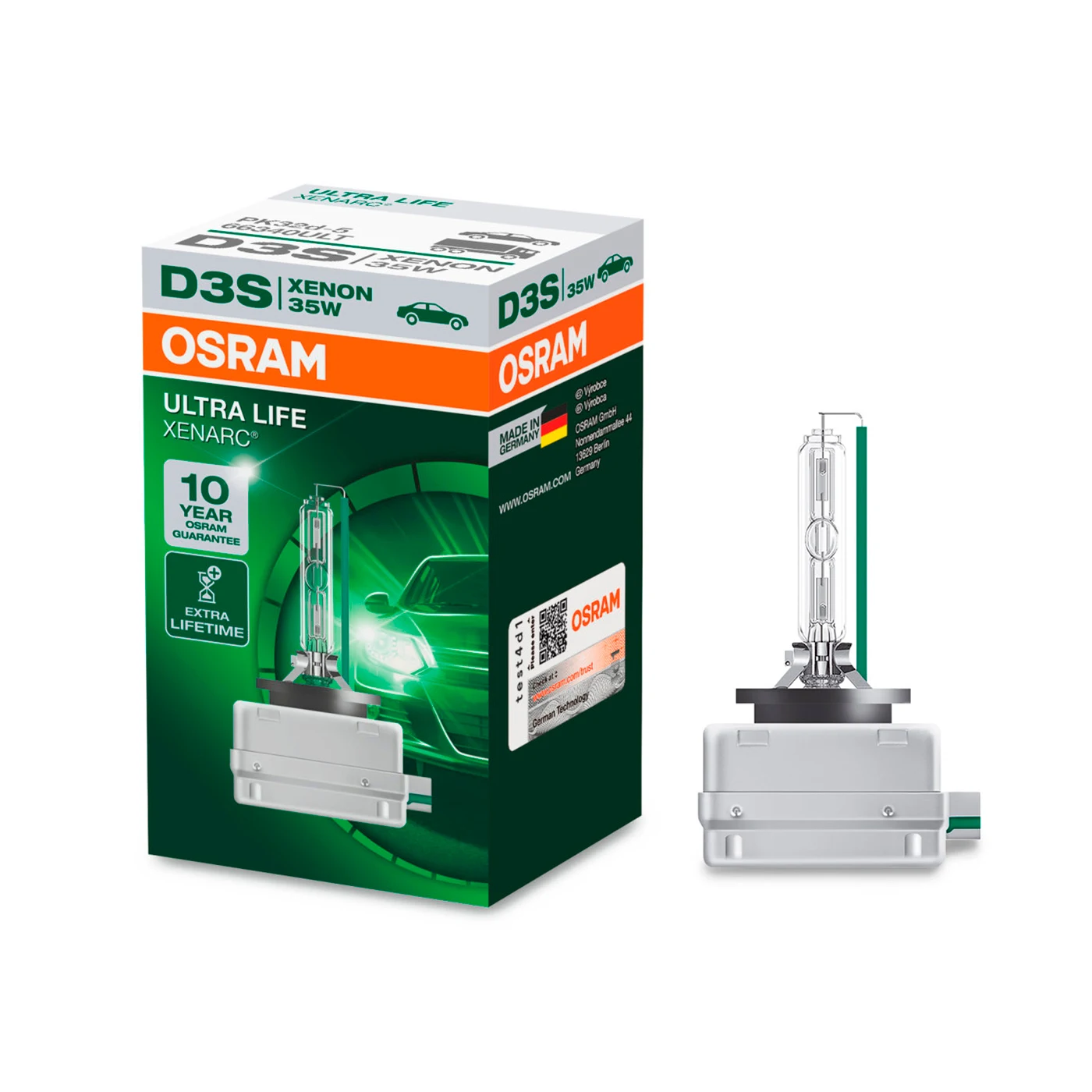 Лампа ксеноновая Osram Xenarc Ultra Life D3S 42V 35W PK32d-5 1 шт. | Автомобили и мотоциклы