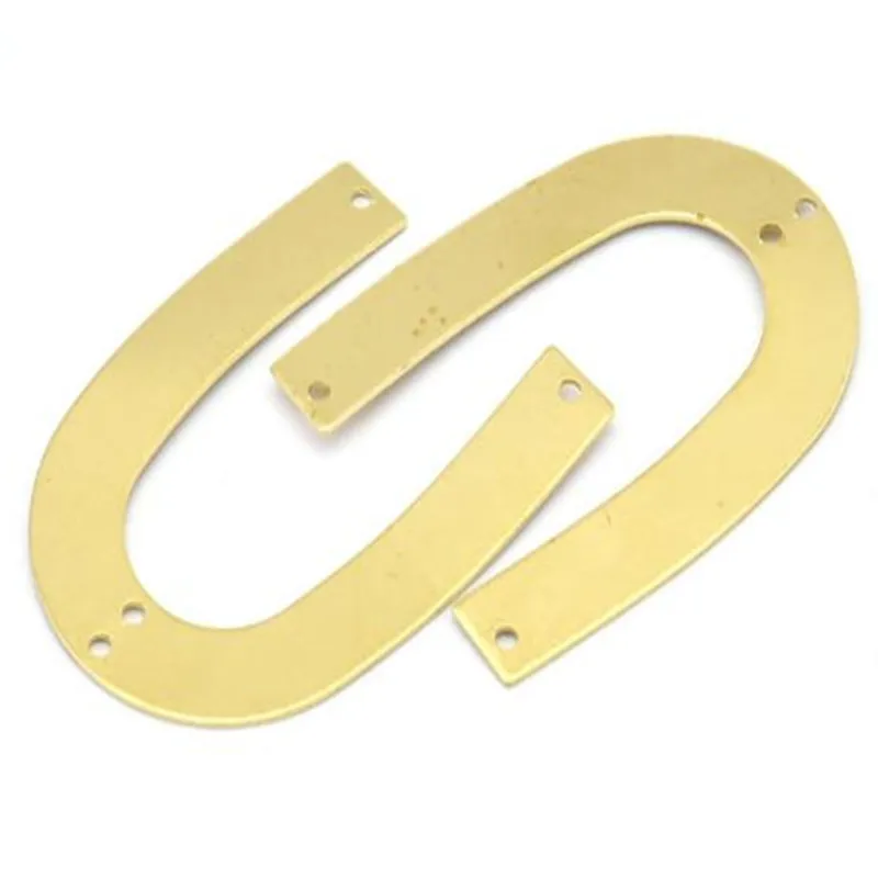 U образная Подвеска из сырой латуни (без никеля и свинца)