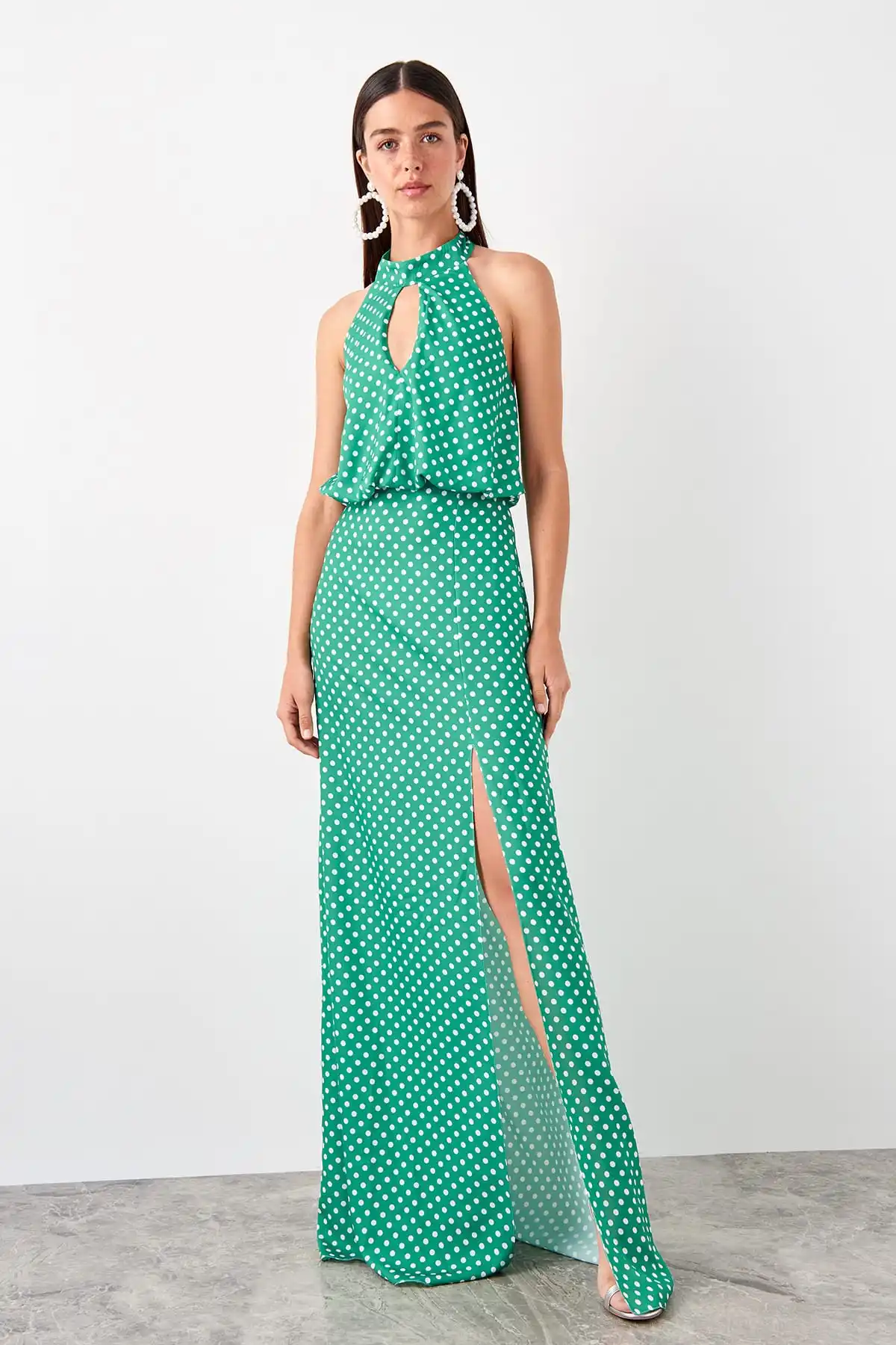 Trendyol/вечернее платье в горошек TPRSS19AE0130 | Свадьбы и торжества