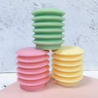 abstract wave unique soy wax candle mold minimalist geometric home decor pillar waving cool silicone mold