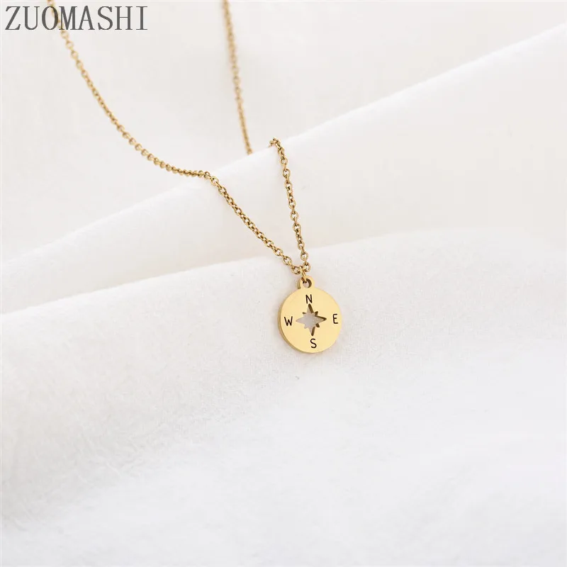 Женское Ожерелье с Круглым Диском подарок на выпускной украшение для