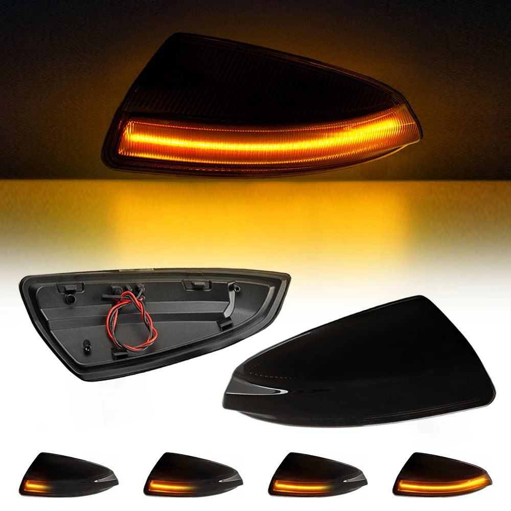 

2x светодиодные динамические светильник тели поворота для Mercedes Benz W204 S204 W164 Vito Bus Viano Автомобильные Боковые крылья зеркала заднего вида индикатор поворота