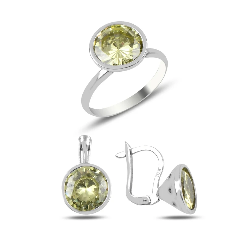 

Silver 925 Sterling Zircon Cubic Zirconia Set