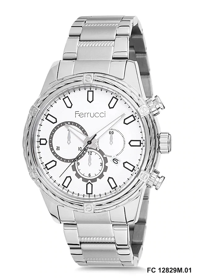 

Ferucci Metal Men 'S Wristwatch Silver 443283474