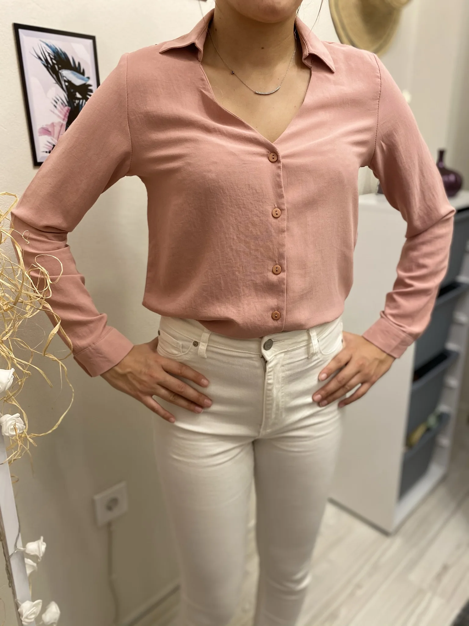 Women Shirts Cotton Tops and Blouses Long Sleeve Ladies Shirts Pink Office Wear женская розовая рубашка
