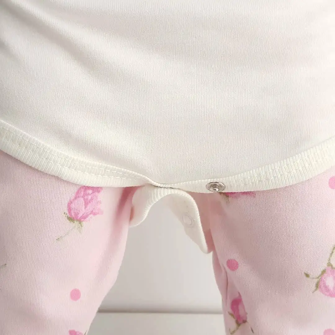 Милый розовый узор в горошек Комплект из 3 предметов для маленьких девочек