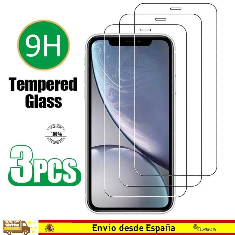 3 шт. закаленное стекло для iphone 12 Mini X XR XS 11 Pro Max Se 2020|Защитные стёкла и плёнки