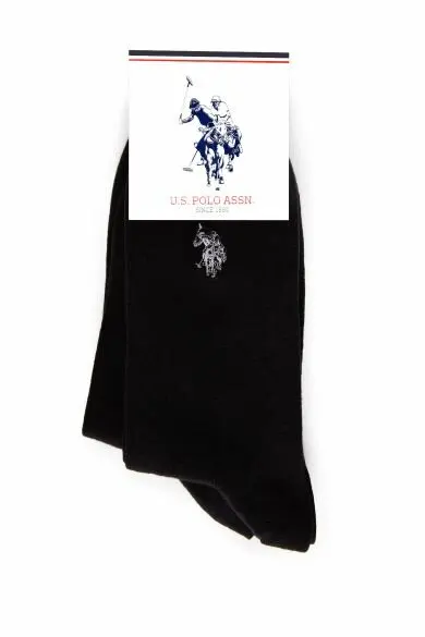 Черный Uss. POLO ASSN. 2 пары мужских Носков - Цвет: Черный