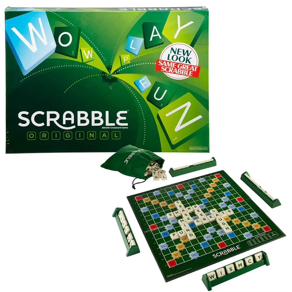 

Scrabble оригинальный английский, настольная игра, Mattel игры Y9592