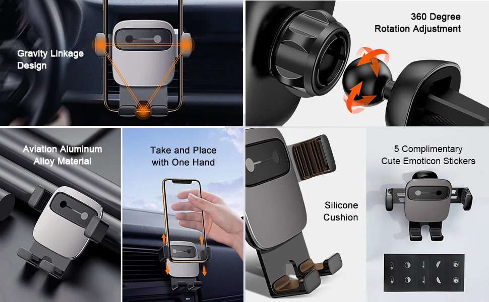 Держатель Baseus Cube Gravity Vehicle-mounted Holder (black) | Автомобили и мотоциклы