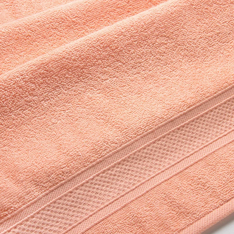 Peach IV хлопок махровое полотенце, 4 размера: 40x70, 50x90,70x140100x180 см, Текстиль для дома ванной комнаты кораллового цвета Мягкая быстрая сушка - Цвет: Peach