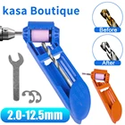 Портативная точилка для сверл 2,0-12,5 мм, 1 комплект, корундовое шлифовальное колесо, инструмент для заточки сверл