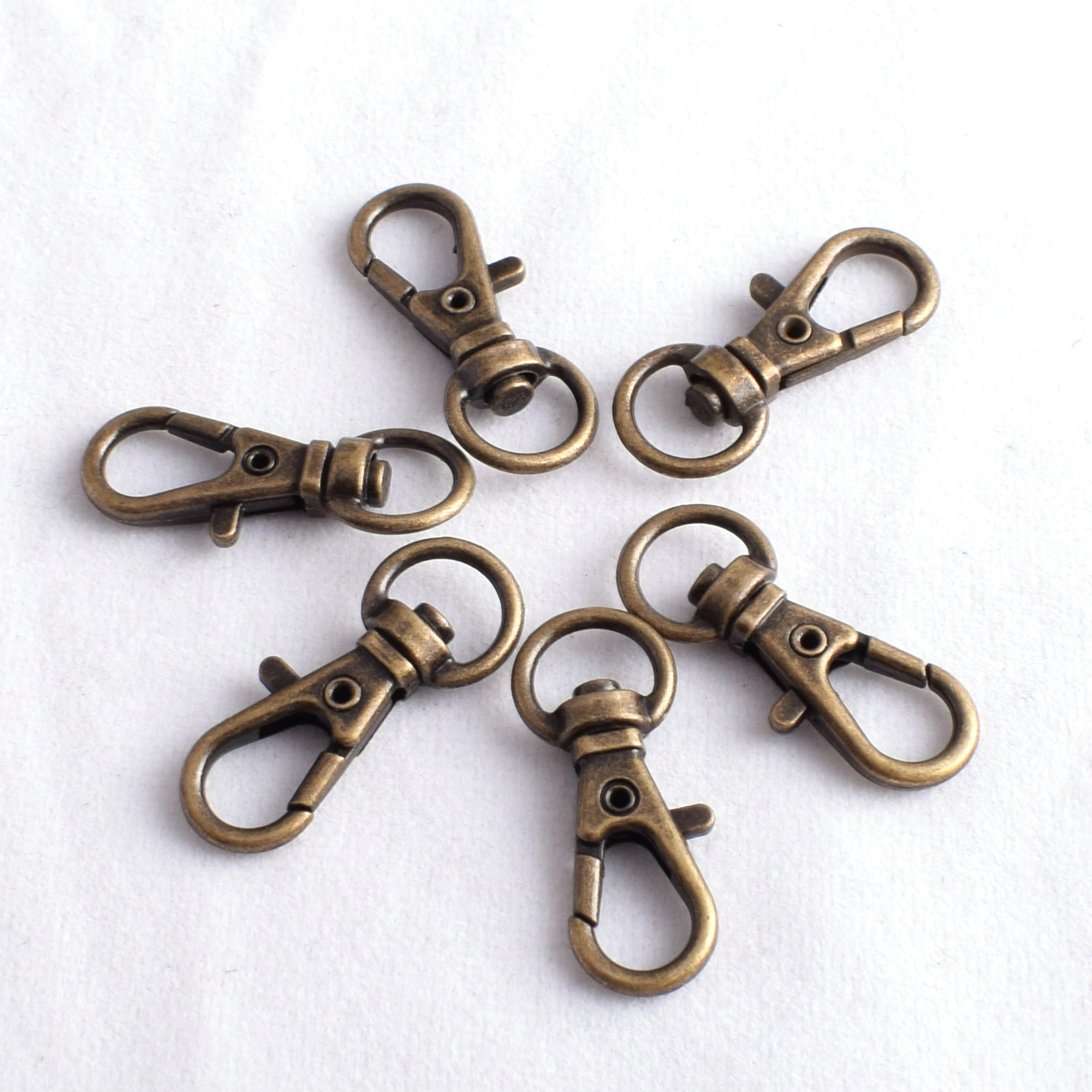 

Swivel Clasp Lobster Claw Clasp .36in 20pcs Swivel Trigger Snap Hook for Key Chain Base Lanyards Keys Clips Bag Purse