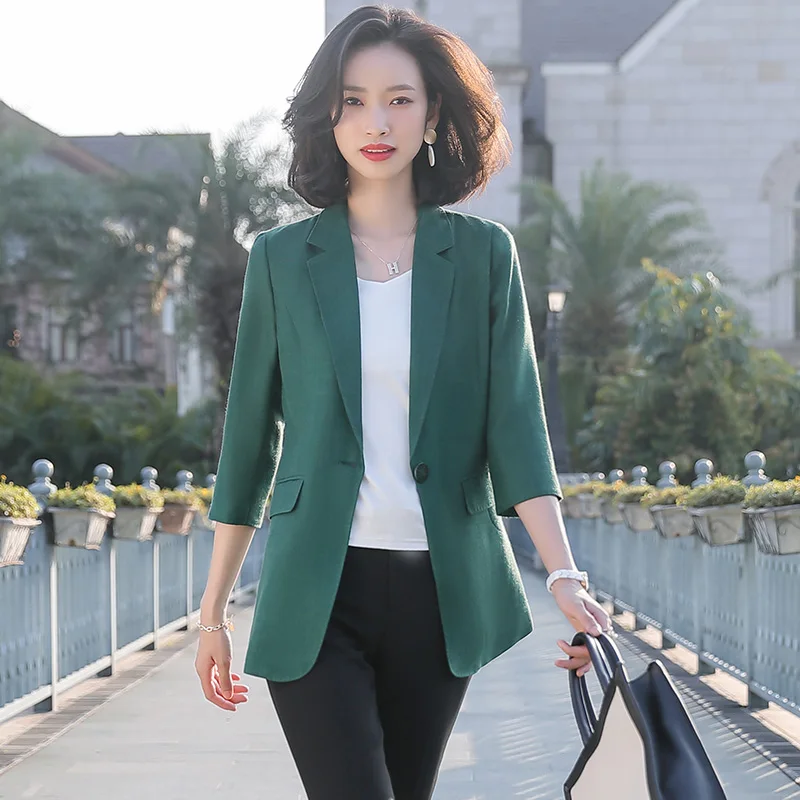 Lenshin женская элегантная модная куртка яркого цвета с карманами приталенный