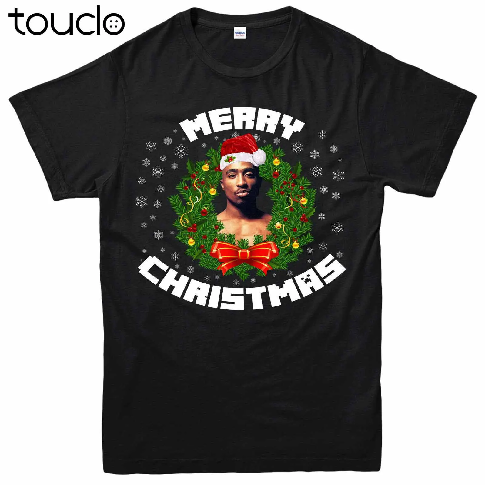 

Tupac 2pac, Notorious Christmas, T-Shirt Hip Hop Festive Birthday Gift Tee Top