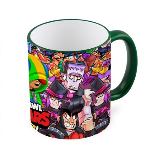 Кружка с полной запечаткой BRAWL STARS LEON | Дом и сад