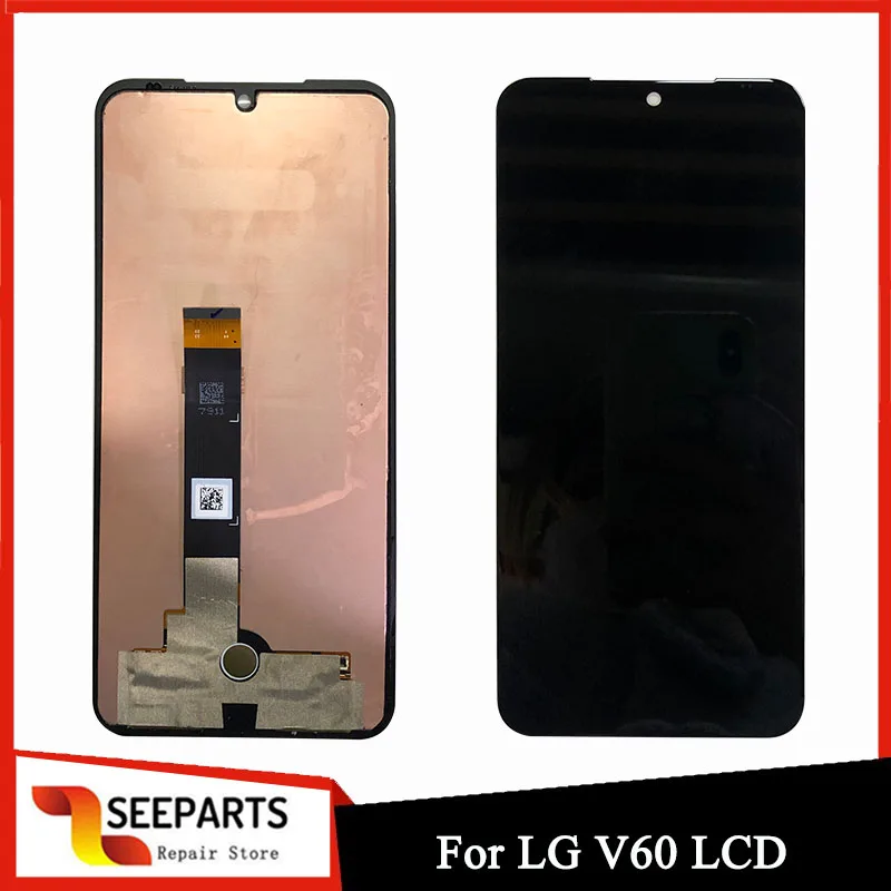 

100% протестированный OLED 6,8 "для LG V60 ThinQ 5G ЖК-дисплей сенсорный экран Сенсорная панель дигитайзер в сборе для LG V60 LCD LM-V600 экран