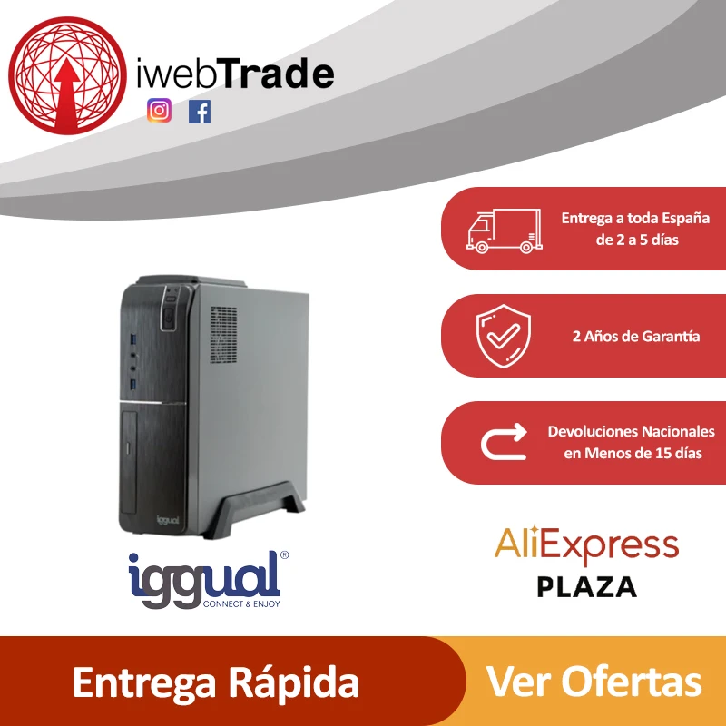 Bestellen Desktop PC Iggual PSIPCH602 I3-10100 8GB RAM 240 GB SSD