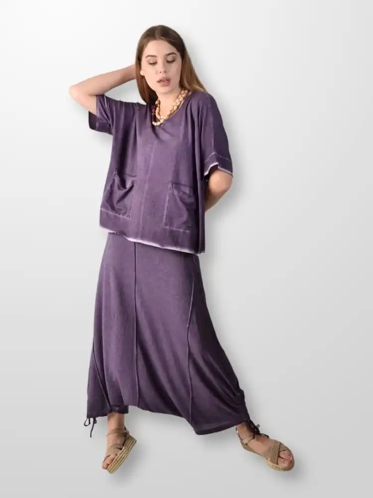 Футболка и брюки-шаровары летний костюм из 2 предметов новинка 2022 - Цена: 3757.66