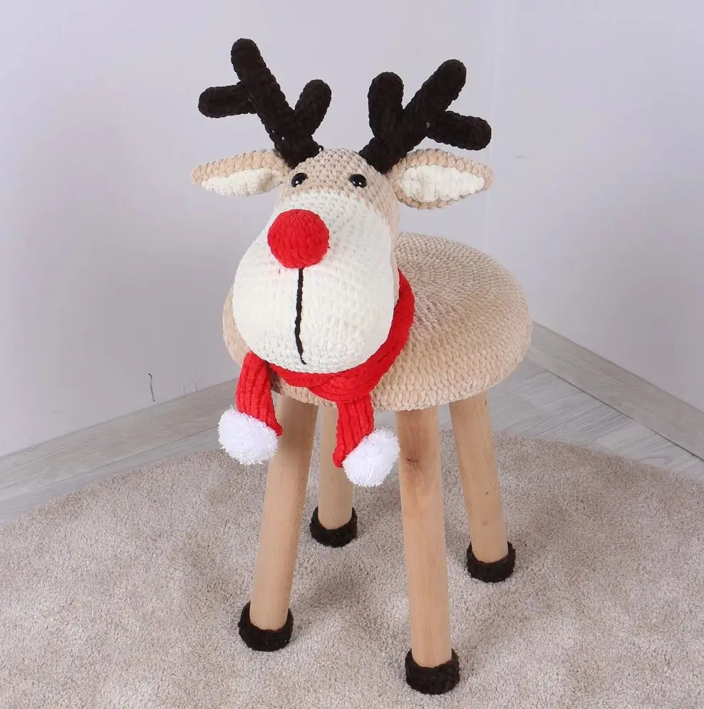 

Вязаный крючком стул для детей ручной работы Amigurumi-Индивидуальный Европейский продукт