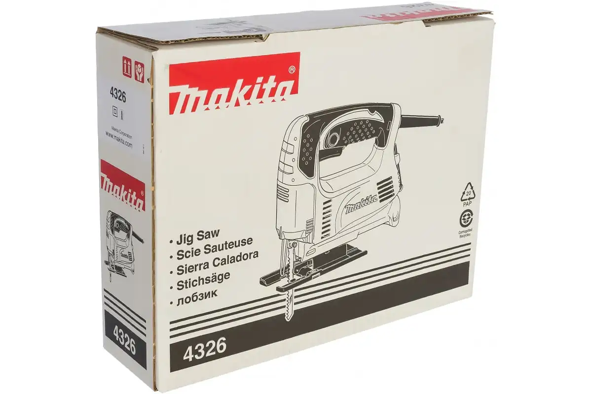 Лобзик Makita 4326 450Вт 3100ходов/мин (элект.сеть) | Инструменты