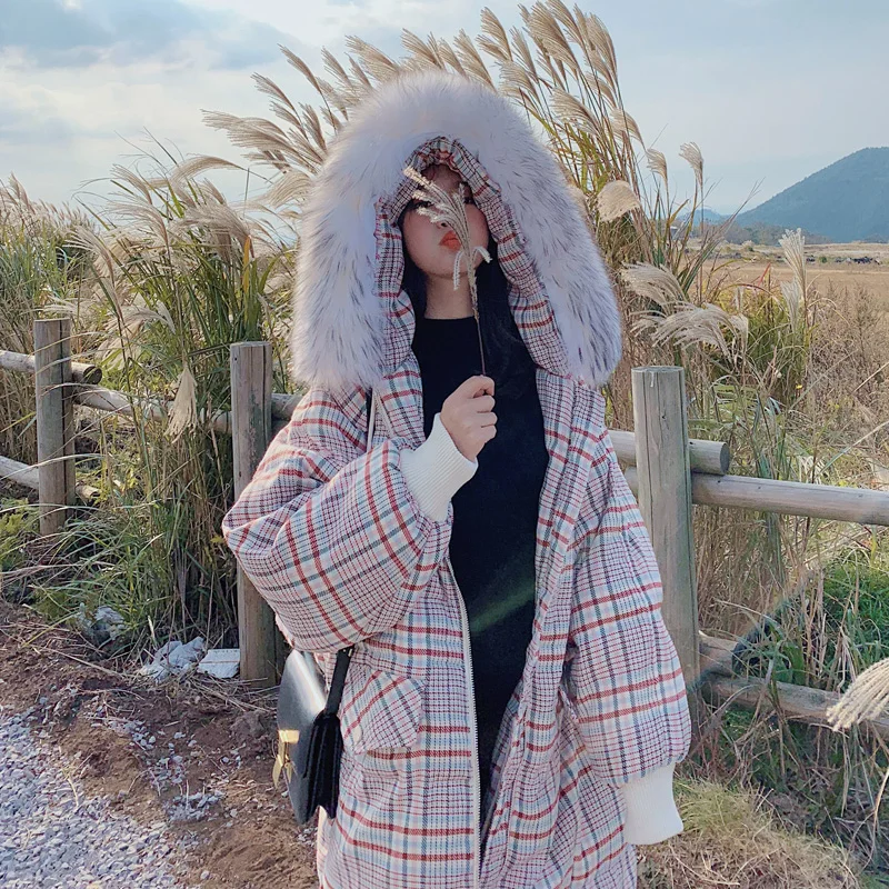 Женская длинная куртка хлопковая парка оверсайз с мехом 2019 | одежда