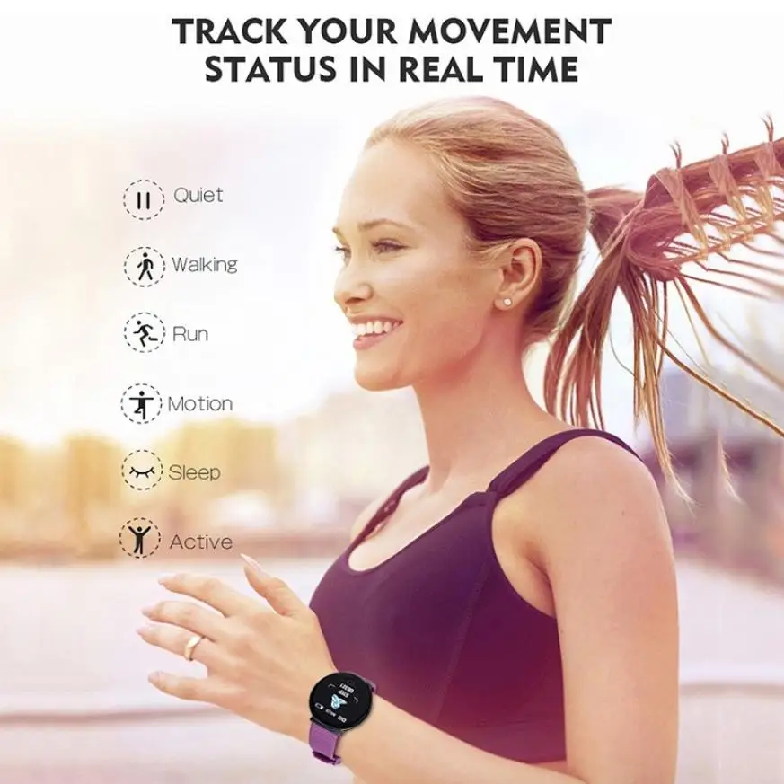 

D19 Smart Watch women Heart Rate Blood Pressure Health Smartwatch Men Bluetooth Watch Wristband Fitness Tracker Bracelet