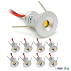 Светодиодный мини-Светильник направленного света, встраиваемая лампа для коридора, точесветильник светильник с регулируемой яркостью для витрины, кабинета, 1 Вт, IP65, 12 В