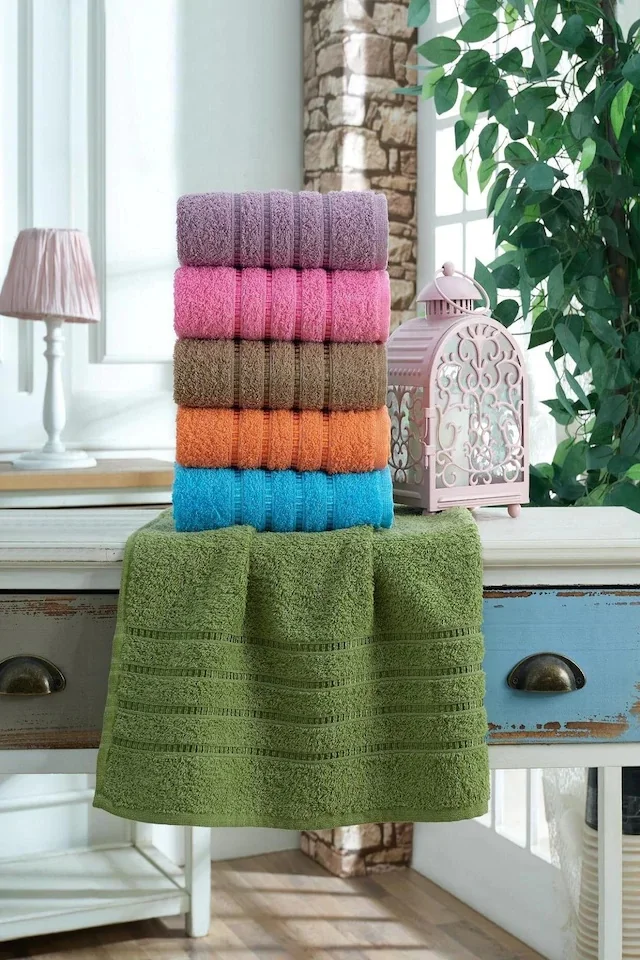 

Cotton 6'l Towel Set 50x90-Assortment Mint 424729990