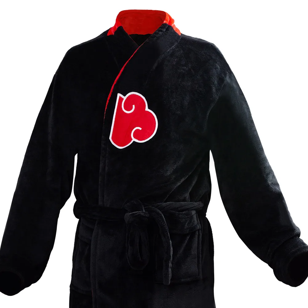 Халат аниме Акацуки костюмы для косплея черный банный халат Итачи одежда сна