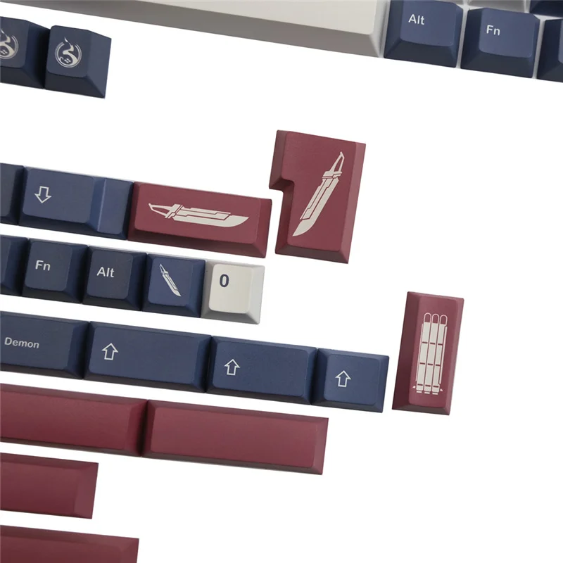 GMK Demon Sword Keycap PBT Cherry Profile Keycaps 142 Keys For dz60/RK61/64/gk61/68/75/84/87/96/980/104/108 Mechanical Keyboard |