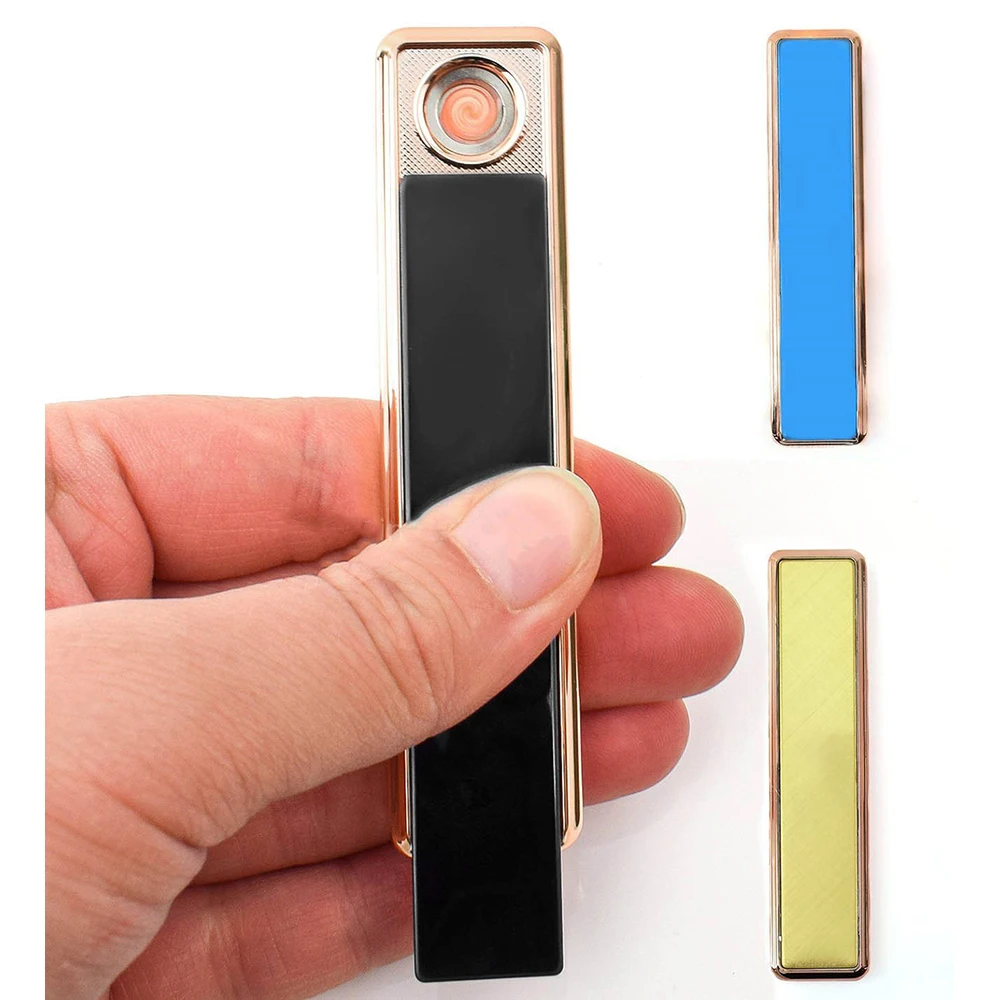 USB Электронная сенсорная беспламенная перезаряжаемая зажигалка с кнопкой