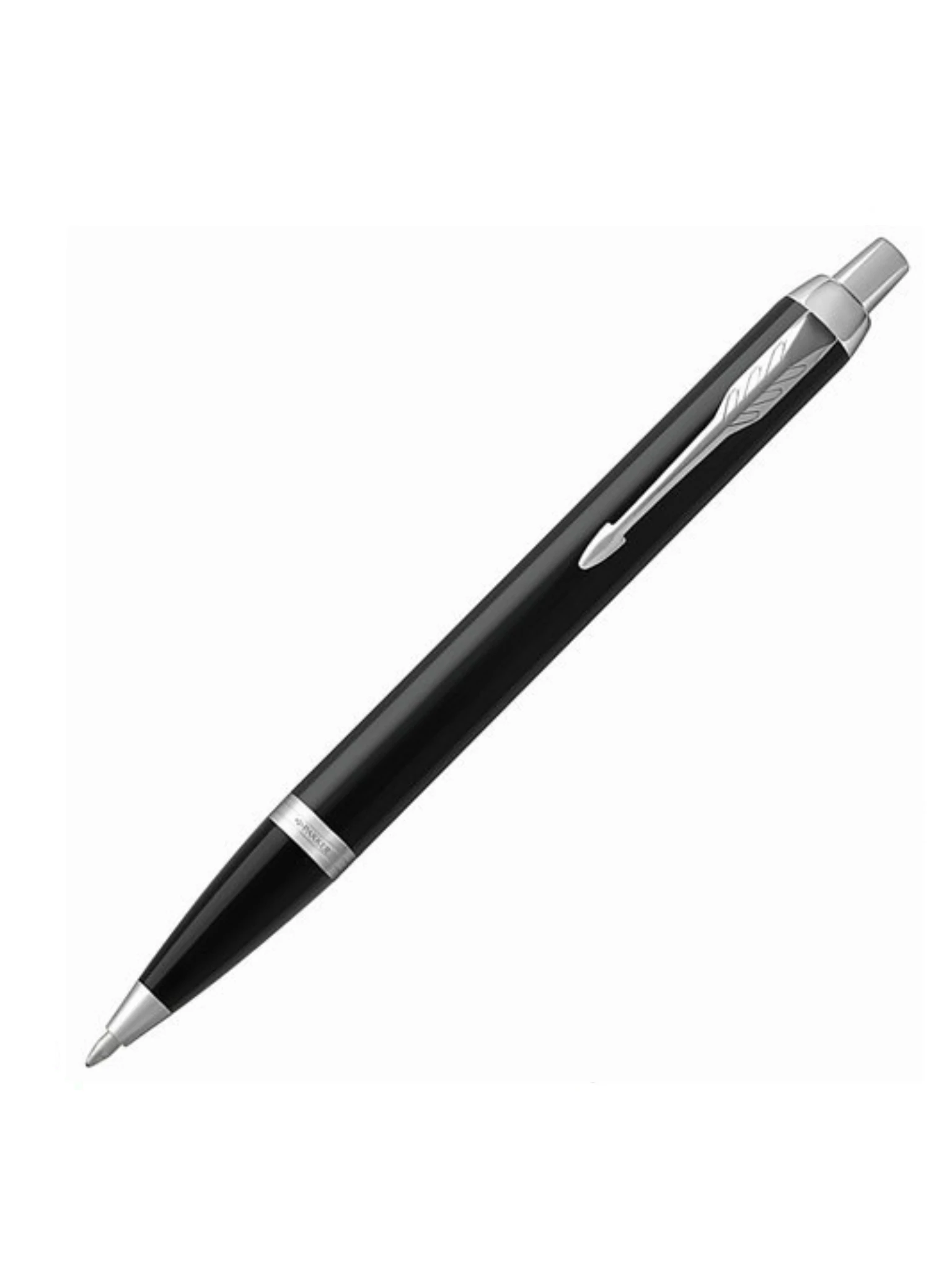 Ручка шариковая PARKER &quotIM Core Black Lacquer CT" в подарочной коробке корпус черный