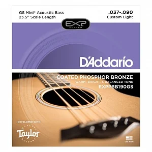 D'Addario EXPPBB190GS Coated Phosphor Bronze Комплект струн для акуст.бас гитары Taylor GS 37 90|Детали и